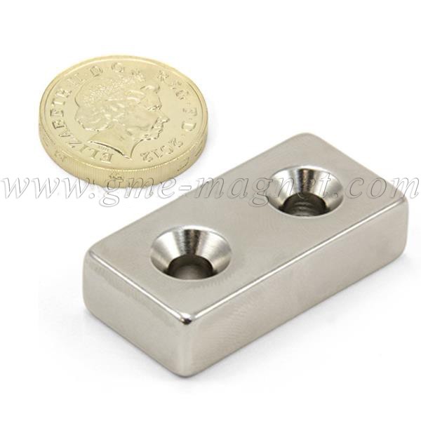  Rare magnets for you NdFeB magnetic blocks with hole