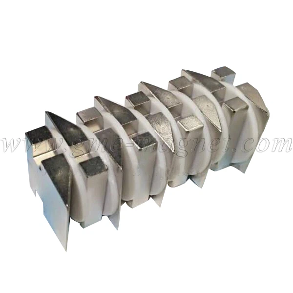 Neodymium Block Mitre Magnet With Groove Neodymium Mitre Magnet