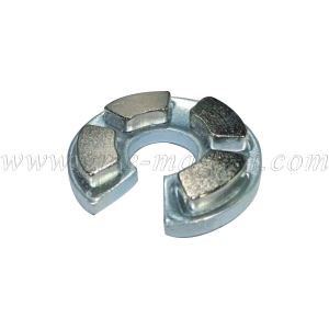 Neodim Arc Magnet Montažni segmentni magnet na kovinskem delu