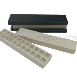 N40UH F100x25x6mm neodim blok magneti črni epoksi prevlečeni magneti